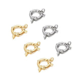 5pcs Stainless Steel Spring Ring Clasp w/ Jump Ring for Jewelry DIY