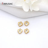 14k Plated Mini Key Heart Hamsa Star Moon Pendants for DIY Jewelry