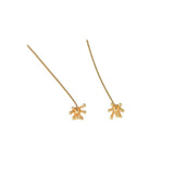 4pcs 18K Copper Plated Flower Stamen Ball Needle DIY Jewelry Hair Decoration
