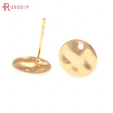 24K Brass Geometry Earrings Pins Jewelry Making Supplies