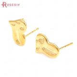 24K Brass Geometry Earrings Pins Jewelry Making Supplies