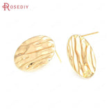 24K Brass Geometry Earrings Pins Jewelry Making Supplies