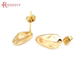 24K Brass Stud Earrings Jewelry Making Findings