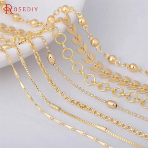 Champagne Brass Connect Earrings Necklace Jewelry Making Chains