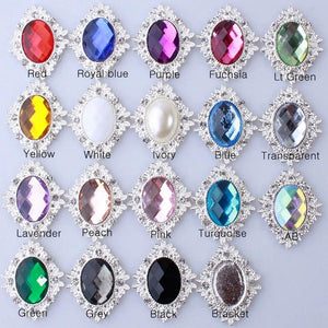 10Pcs Mixed Crystal Horse Eye Flatback DIY Jewelry Accessories