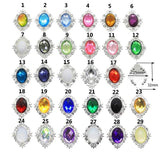 10Pcs Mixed Crystal Horse Eye Flatback DIY Jewelry Accessories