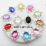 10Pcs Mixed Crystal Horse Eye Flatback DIY Jewelry Accessories