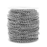 1 Meter Stainless Steel Flat Cuban Chain Jewelry Making Accessories
