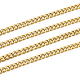 1 Meter Stainless Steel Flat Cuban Chain Jewelry Making Accessories