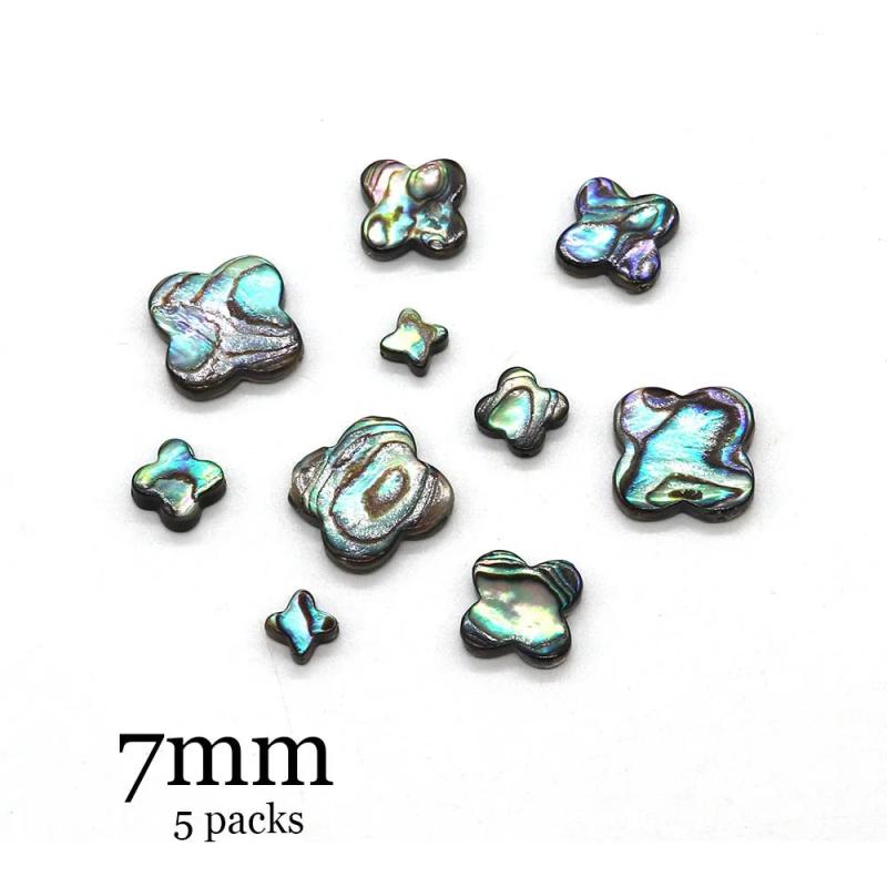 Abalone Bead Charm 5 Pack for DIY Jewelry Making