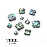 Abalone Bead Charm 5 Pack for DIY Jewelry Making