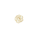 10 PCS 13mm Metal Copper Rose Flowers Stud Earrings DIY Accessories