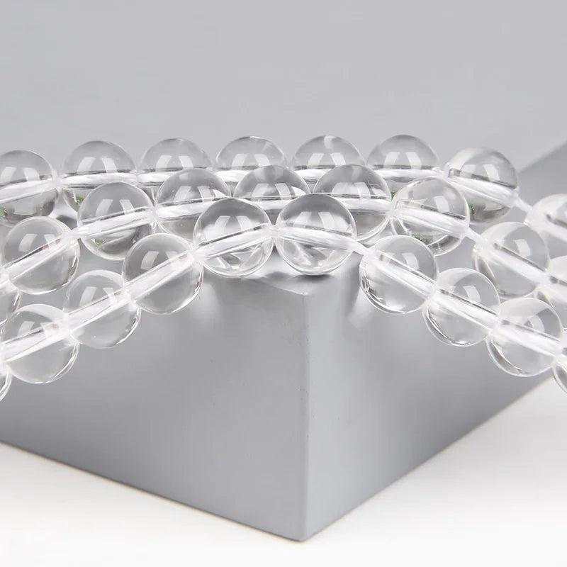 Clear Quartz Round Beads 6 8 10mm DIY Jewelry Bracelet Making