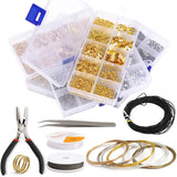 Portable Earring Finding Assortment Hook Rings Storage Box Kit