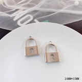 10pcs Silver Key Car Pendants for Jewelry Making Findings Diy