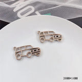 10pcs Silver Key Car Pendants for Jewelry Making Findings Diy