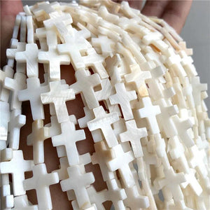 Cross Shaped Shell Beads Loose Pearl Mother of Pearl For Jewelry Making