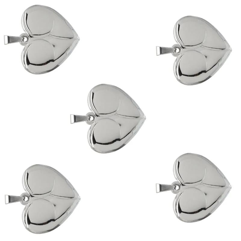 5 Heart Shape Pendant Decorative Jewelry Making Accessories