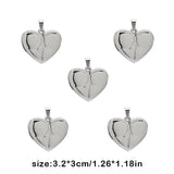 5 Heart Shape Pendant Decorative Jewelry Making Accessories