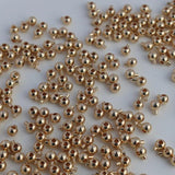 10pcs Vacuum Plating Ball Beads Wire Buckle Necklace Clasps 3.5mm