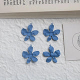 10PCS Enamel Flower Charms Earrings DIY Jewelry Findings