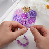 765pcs Box Purple Seed Bead Clay Spacer Beads Jewelry Making DIY Accessories