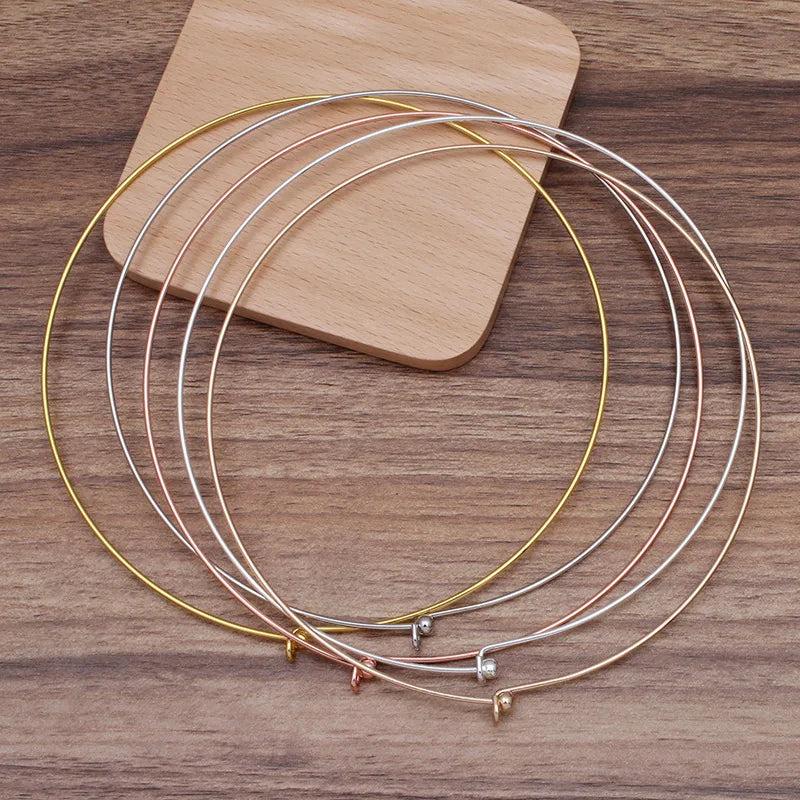 10pcs Metal Brass Choker Collar Necklace Jewelry Setting for Women