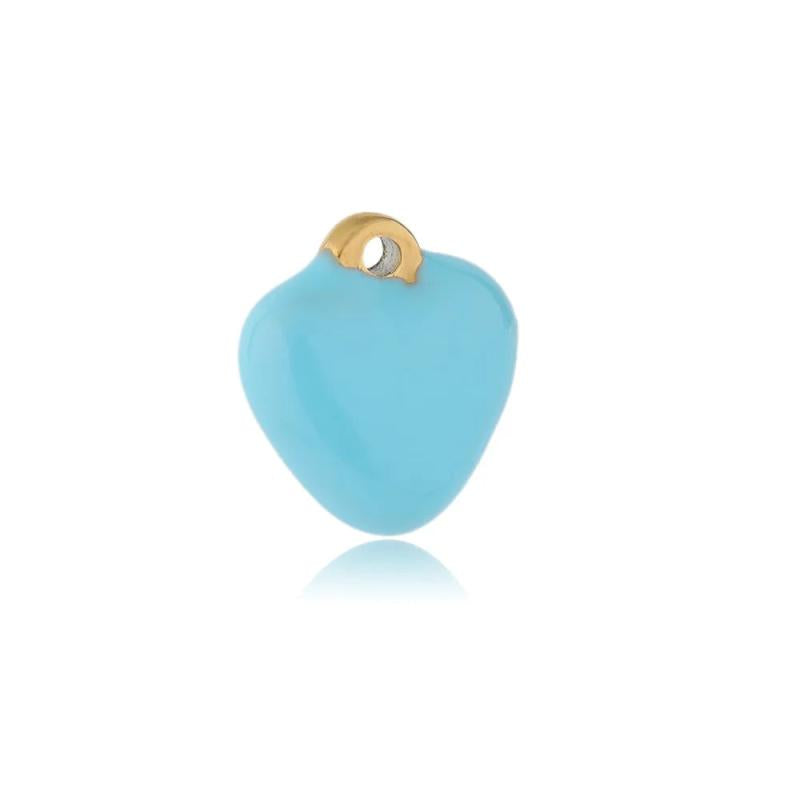 5pcs Colorful Love Heart Pendant Charms for DIY Jewelry Making