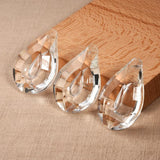 2Pcs 50mm Glass Bead Charms Teardrop Pendants Sun Catcher Prism Chandelier