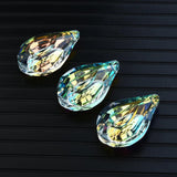 2Pcs 50mm Glass Bead Charms Teardrop Pendants Sun Catcher Prism Chandelier