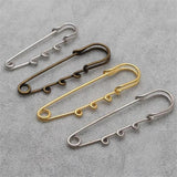 10pcs Brooch Hook Claps Metal Lapel Pins Base for DIY Jewelry Making