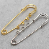 10pcs Brooch Hook Claps Metal Lapel Pins Base for DIY Jewelry Making