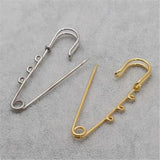 10pcs Brooch Hook Claps Metal Lapel Pins Base for DIY Jewelry Making