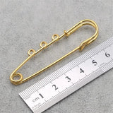 10pcs Brooch Hook Claps Metal Lapel Pins Base for DIY Jewelry Making