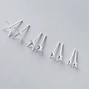 5pairs 925 Sterling Silver Earring Setting DIY Stud Earring Fine Jewelry Finding