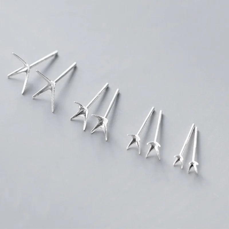 5pairs 925 Sterling Silver Earring Setting DIY Stud Earring Fine Jewelry Finding