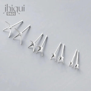 5pairs 925 Sterling Silver Earring Setting DIY Stud Earring Fine Jewelry Finding
