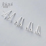 5pairs 925 Sterling Silver Earring Setting DIY Stud Earring Fine Jewelry Finding