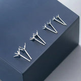 5pairs 925 Sterling Silver Earring Setting DIY Stud Earring Fine Jewelry Finding