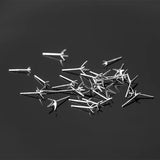 5pairs 925 Sterling Silver Earring Setting DIY Stud Earring Fine Jewelry Finding