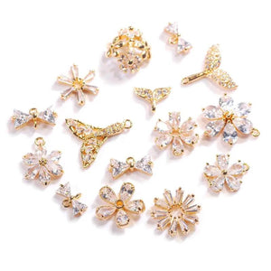 Boutique CZ K Pendant Jewelry Set for Women