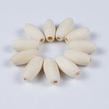 50-300Pcs 15*7mm Pine Wood Beads for Jewelry Making