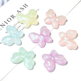 30PCS Acrylic Crystal Butterfly Spacer Beads Multicolor