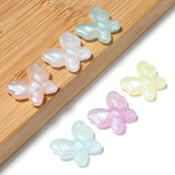 30PCS Acrylic Crystal Butterfly Spacer Beads Multicolor