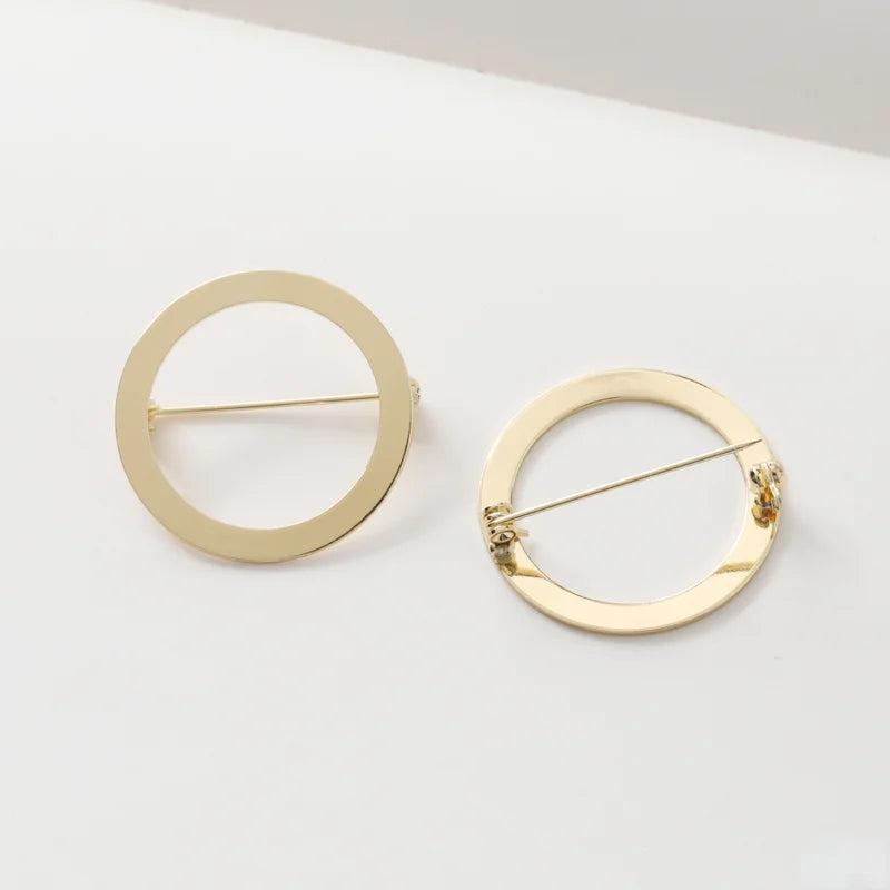 Color-Preserving Electroplating Ring Brooch DIY Hand-Made Basic Accessories
