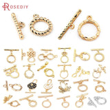 18K Brass Geometry O Toggle Clasps Bracelet Connect Clasps