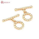 18K Brass Geometry O Toggle Clasps Bracelet Connect Clasps