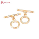 18K Brass Geometry O Toggle Clasps Bracelet Connect Clasps