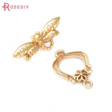 18K Brass Geometry O Toggle Clasps Bracelet Connect Clasps