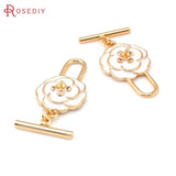 18K Brass Geometry O Toggle Clasps Bracelet Connect Clasps